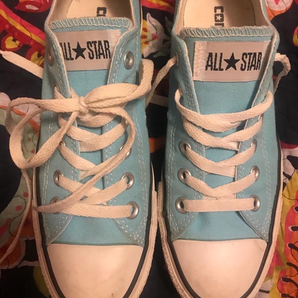 Converse Shoes - Light blue converse